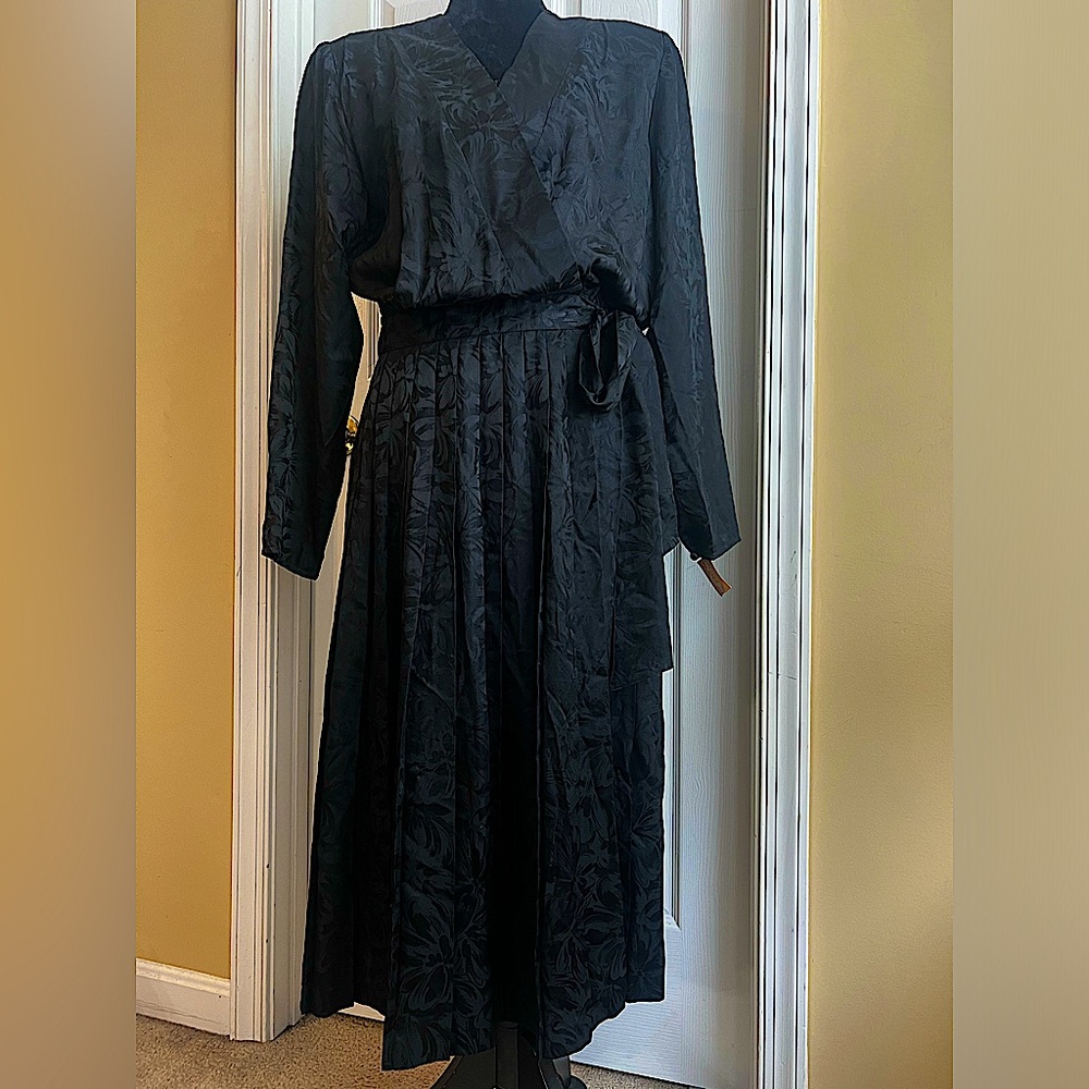 Vintage Argenti Notte 100% Silk Dress - NWT (Size 14)